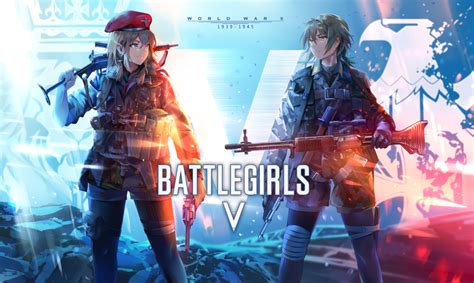 Safebooru 2girls Ammunition Pouch Battle Rifle Battlefield Series Battlefield V Beret