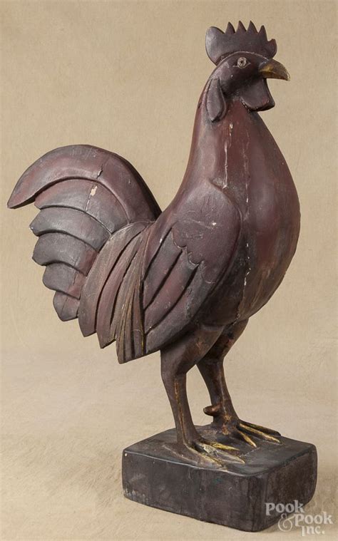 Carved Rooster Wood Sculpture Art Carved Wood Carving Designs