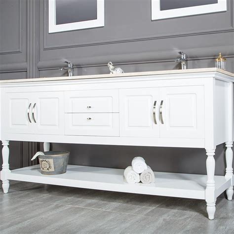 Bathroom sinks and cabinets sale. Hamilton 72 inch White Double Sink Bathroom Cabinet ...