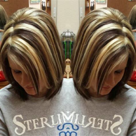 Chunky highlights. Blonde and Brown | Chunky blonde highlights, Hair color highlights, Hair styles
