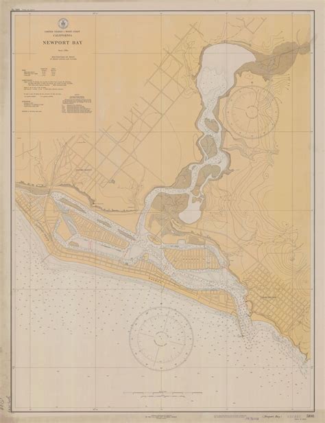 Newport Bay California Map 1934 Hullspeed Designs