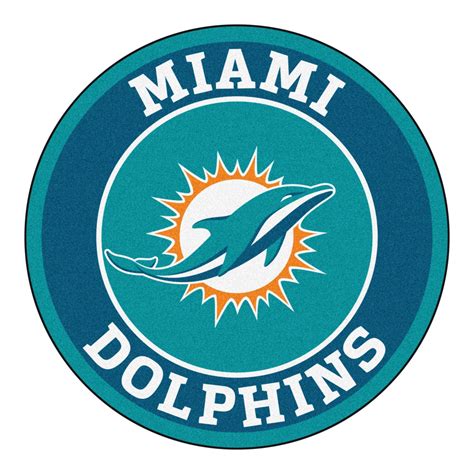 Roundel Mat Miami Dolphins Miami Dolphins Nfl Miami Dolphins