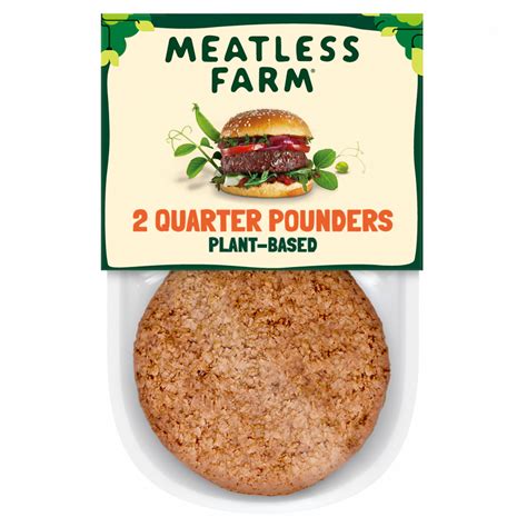 The Meatless Farm Plant Based Meat Free Burgers 227g Pack Of 2