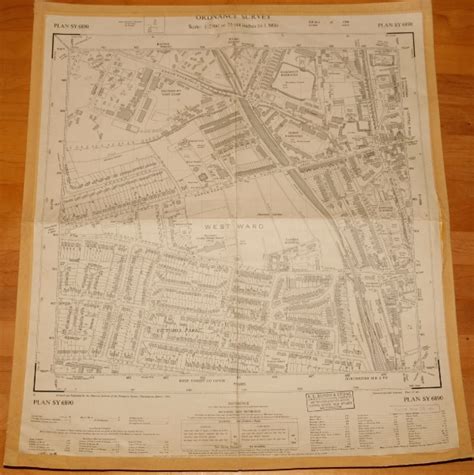 Ordnance Survey Map Sheet Sy 6890 No 65 Dorchester Dorset Plan Sy