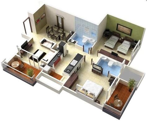 Interior Design Of 2 Bhk Flat Draw Space