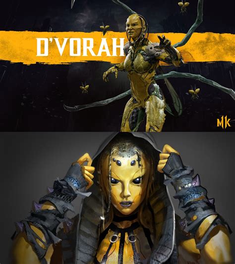 Comparison Between Dvorahs New Hair And Concept From Mkx Rmortalkombat