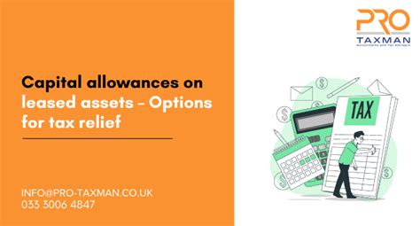 Capital Allowances On Leased Assets Options For Tax Relief Pro Taxman