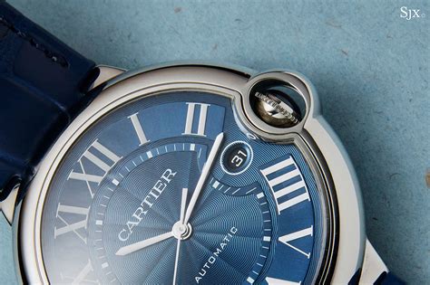 Hands On With The Cartier Ballon Bleu 42mm Automatic In Steel The Entry Level Model Gets A Blue
