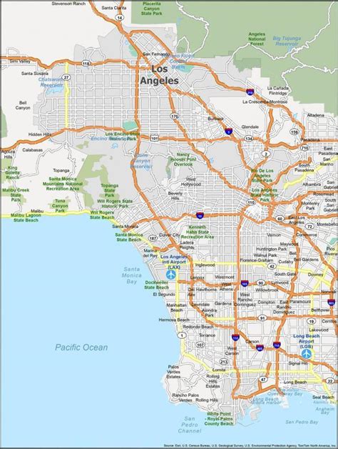 Map Of Los Angeles California Gis Geography