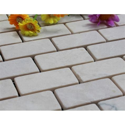 It's often the priciest floor option, but natural rock tile transforms an ordinary restroom into a deluxe getaway. Natural Stone Mosaic Tiles Subway Patterns Bathroom Wall ...
