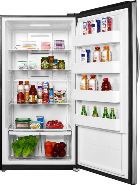 best buy insignia™ 17 0 cu ft frost free upright convertible freezer refrigerator stainless