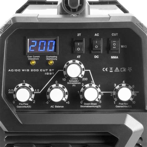 STAHLWERK Schweißgerät AC DC WIG 200 Plasma ST IGBT Kombischweißgerät
