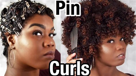 Pin Curls On Natural Hair How To Curl Natural Hair