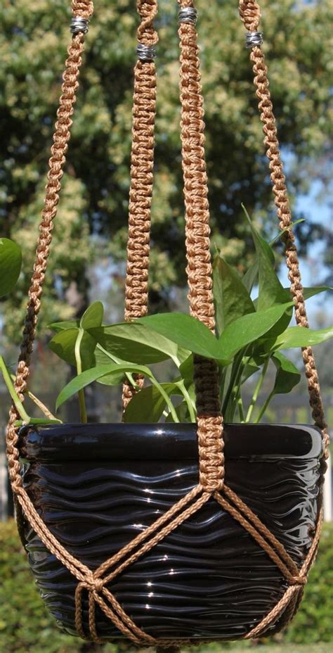 How to macrame plant hanger this is a slightly more advanced diy. How to make a SIMPLE Rope Plant Hanger | 1000 in 2020 ...