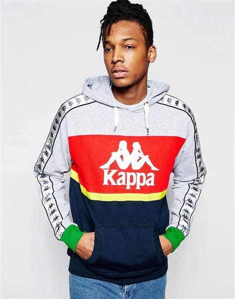 Kappa Retro Hoodie At Hoodies Mens Fashion Streetwear