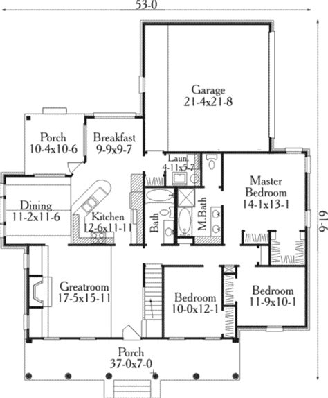 Southern Style House Plan 3 Beds 2 Baths 1916 Sqft Southern Style