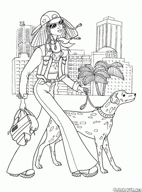 Coloring Page Trendy Girls