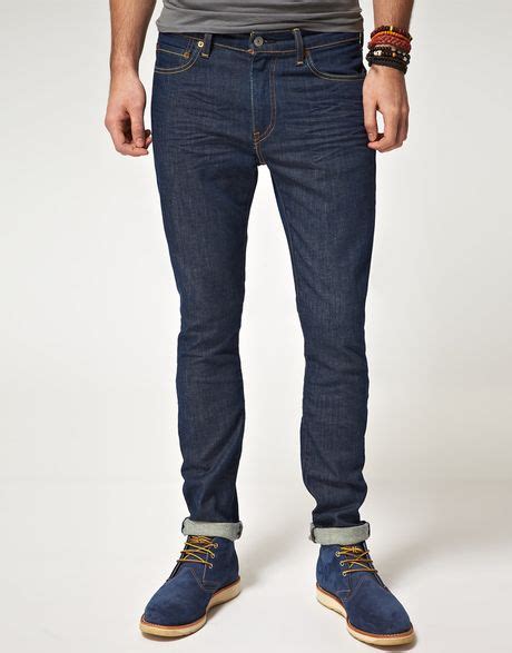 Color is dark blue/acid style. Levi's Levis 510 Skinny Jeans in Blue for Men | Lyst