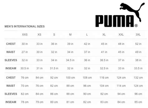 Puma Football Shoes Size Chart O76083