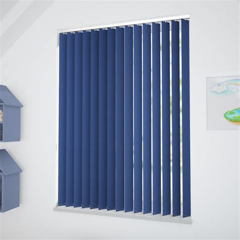 Urban Fr Blue Vertical Blind Made To Measure Blinds By Post