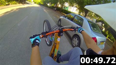 If you have never done a wheelie before here is a quick tutorial on how to do it for the first time. Mountain Bike Wheelie - YouTube