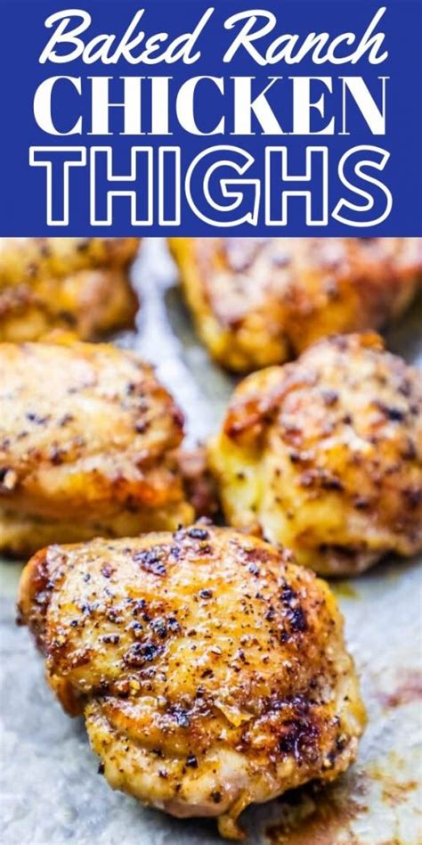 The Best Easy Baked Ranch Chicken Thighs Recipe Artofit