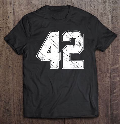 42 Baseball Jersey Number 42 Retro Vintage