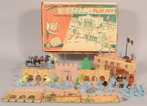465 Marx Toys The Alamo Play Set In Original Box 16 Lot 465