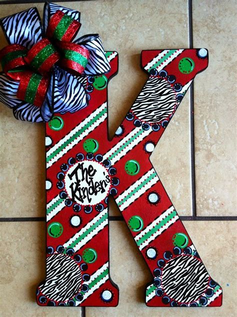 Diy scrap wood stocking hanger. DIY Christmas Initial Door Hanger | Christmas door hanger ...