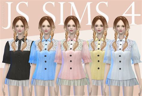 My Sims 4 Blog Dolly Dress Top For Teen And Adult Females By Js Sims 4