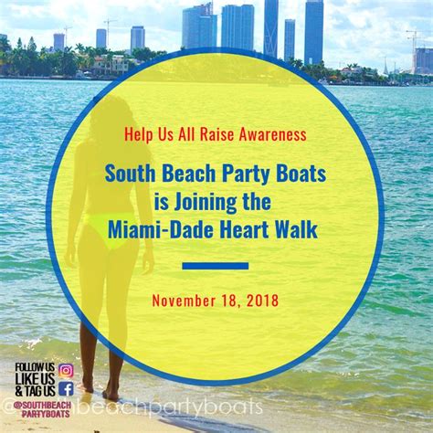 South Beach Party Boats Is Joining The Fun At The 2018 Miami Dade Heart