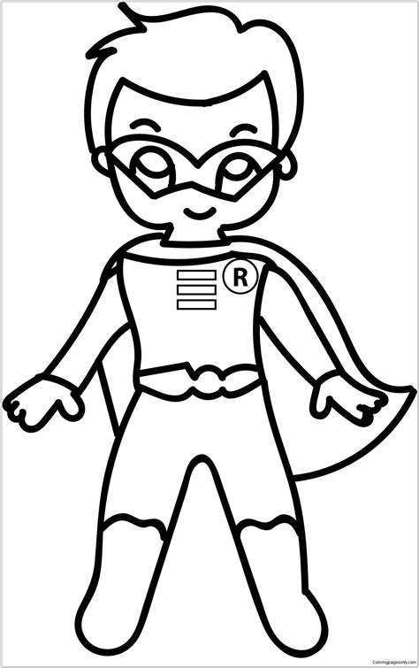 Free Printable Superhero Coloring Pages