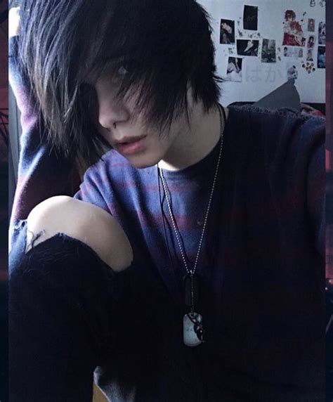 43 Top Images Scene Boy Black Hair Red And Black Emo
