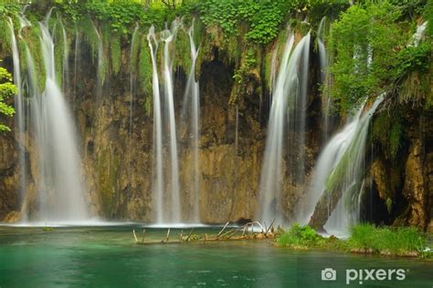 Fototapete Wasserfall In Plitvicer Seen Pixersde