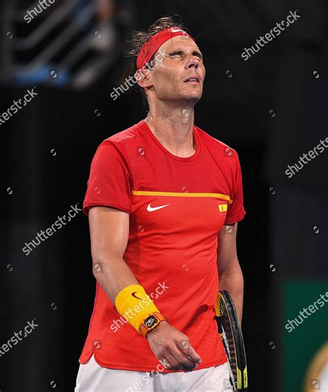 Rafael Nadal Team Spain Shows Frustration Editorial Stock Photo Stock