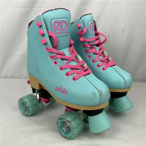 Roller Derby Blue Pink Roller Skates Adjustable Pixie Lucy 12j 2