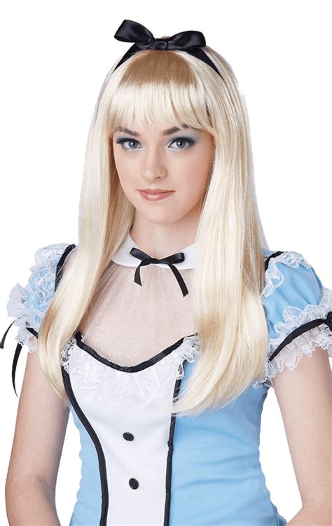 Alice In Wonderland Wig Angels Fancy Dress Warehouse