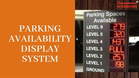 Best Parking Availability Display System Working Of Parking