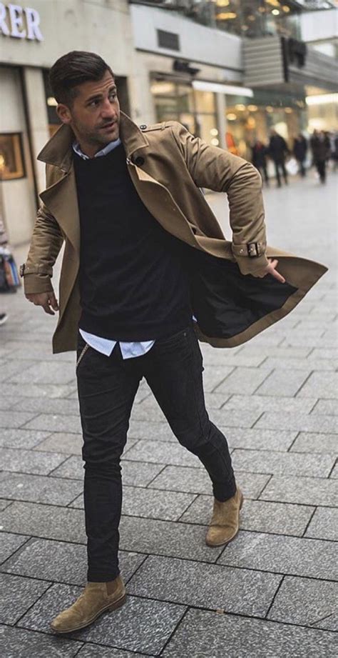 Kostawilliams With A Fall Combo With A Brown Trench Coat Black