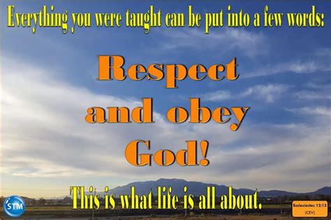 Respect God It Is Absolutely Good Advice For Life Good Advice For