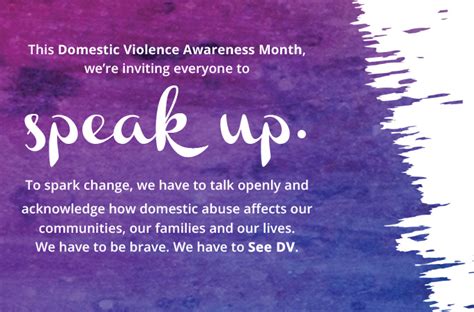 National Domestic Violence Awareness Month  October It Is What It Is