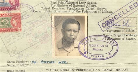 Legislative council and the federal executive council assisted the high commissioner, malay. Federation of Malaya : Citizenship Certificate (1952)