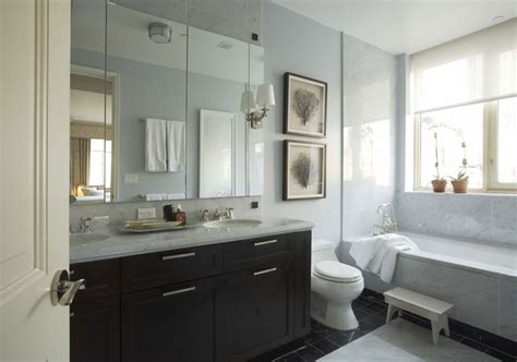 Natural light is your best friend when choosing this style. Framed Sea Fan - Transitional - bathroom - Willey Design