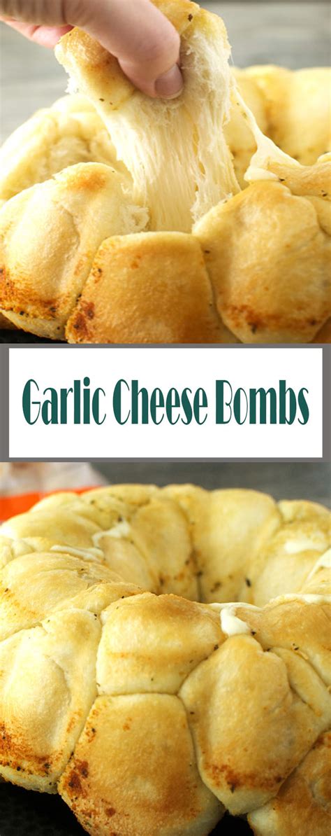 They are filled with gooey mozzarella, baked, and then brushed with melted garlic butter. Garlic Cheese Bombs r1