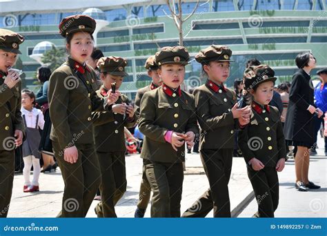 Pyongyang North Korea Children Editorial Photography Image Of