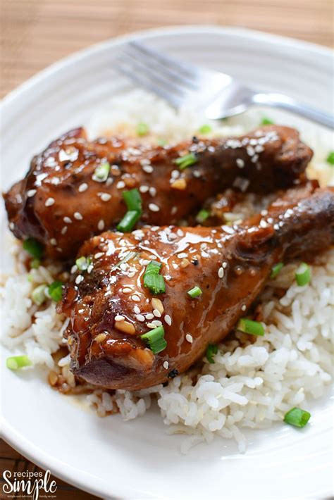 Slow Cooker Honey Garlic Chicken Legs Recipes Simple