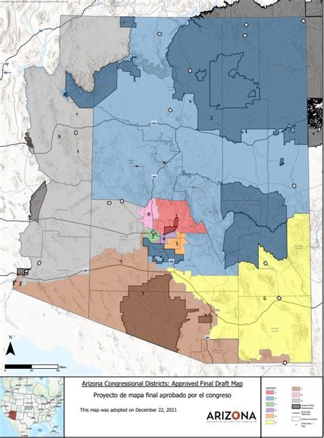 Arizonas Adopted Draft Redistricting Maps Legislative And Congressional Districts
