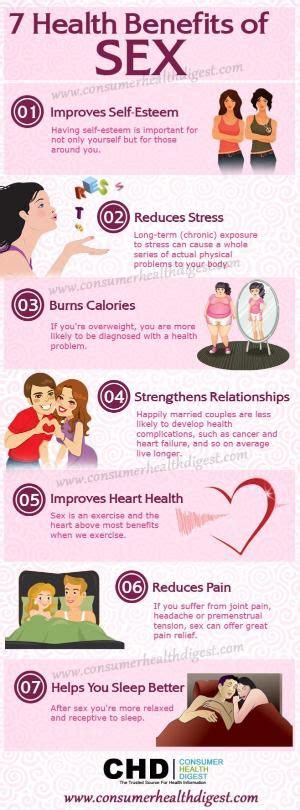 The Health Benefits Of Sex Infographic By Livelovelaughmylife