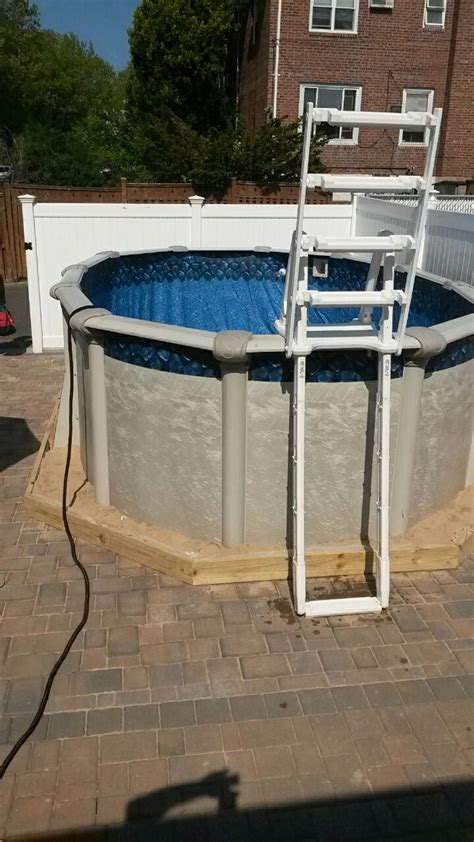 This Picture Is An Example Of Installing Your Pool On Concrete The