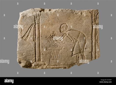 Relief With Palace Attendant New Kingdom Amarna Period Dynasty 18